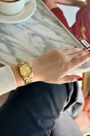 Joy Yuvarlak Kasa Çelik Kordon Kadın Kol Saati 1