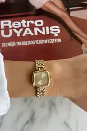 Manila Kare Kasa Çelik Kordon Kadın Kol Saati 1