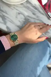 Ella Yuvarlak Kasa Çelik Kordon Kadın Kol Saati 3