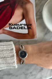 Salva Yuvarlak Kasa Çelik Kordon Kadın Kol Saati 2