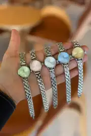 Colour Yuvarlak Kasa Çelik Kordon Kadın Kol Saati 4
