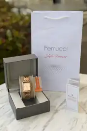 Yeni Sezon Kare Kasa Ferrucci Kadın Saat 3