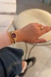 Kai Oval Kasa Çelik Kordon Kadın Kol Saati 3