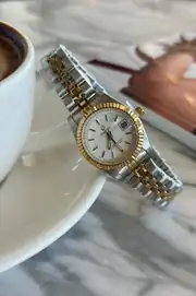 Leo Mini Yuvarlak Kasa Çelik Kordon Kadın Kol Saati 2