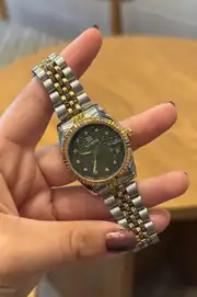 Mei Yuvarlak Kasa Çelik Kordon Kadın Kol Saati 2