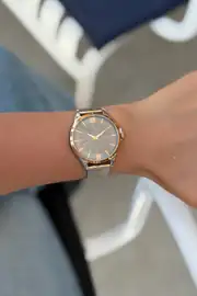 Leny Yuvarlak Kasa Çelik Kordon Kadın Saat 1