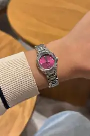 Katy Yuvarlak Kasa Çelik Kordon Kadın Kol Saati 5