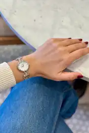 Stony Yuvarlak Kasa Çelik Kordon Kadın Kol Saati 5
