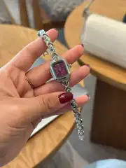 Linda Kare Kasa Çelik Kordon Kadın Kol Saati 3