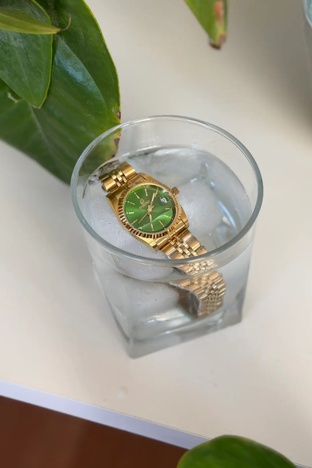 Leo Yeni Sezon Kadın Saat (26mm) - Gold-Yeşil