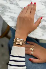 Yeni Sezon Kare Kasa Ferrucci Kadın Saat 1
